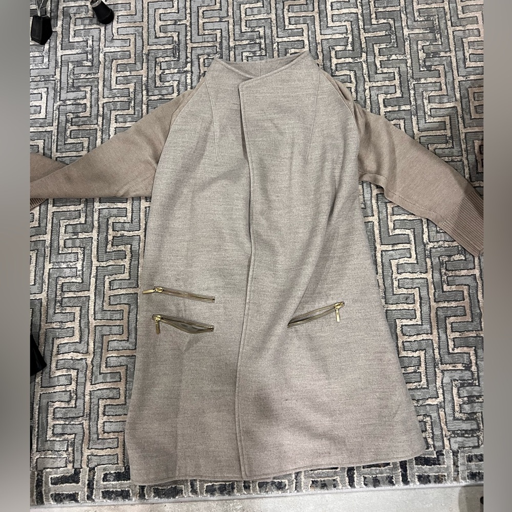 Taupe coat